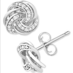 Jewelry - Diamond love knot stud earrings Jewelry - Diamond love knot stud earrings